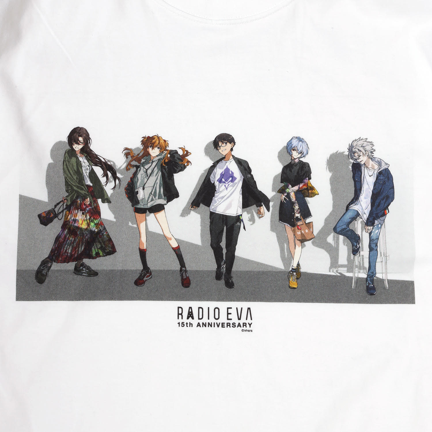 RADIO EVA Illustration T-Shirt δ（Mai Yoneyama）(WHITE(COLOR)) WHITE（COLOR） XL