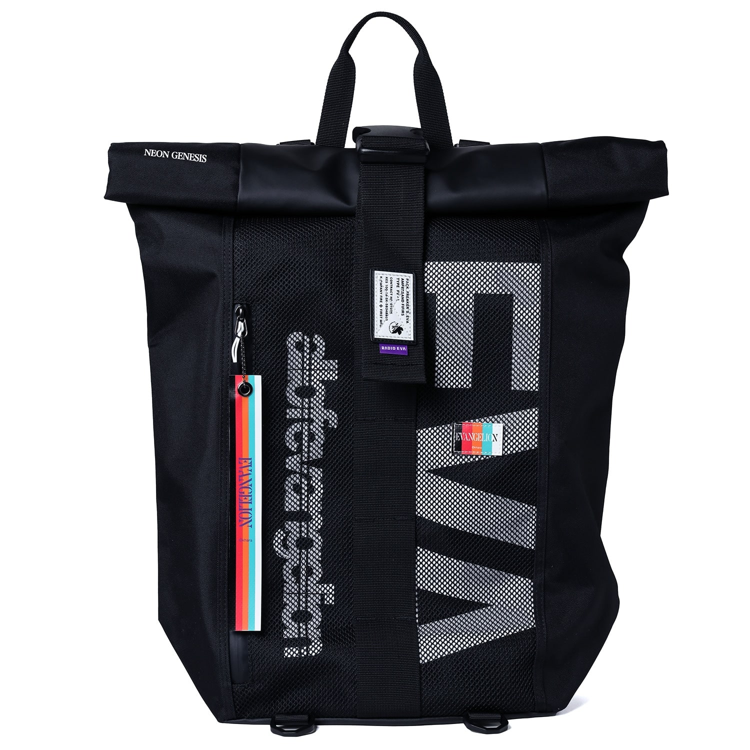 EVANGELION SHIN ROLL BACK PACK by FIRE FIRST (BLACK) BLACK ONE SIZE