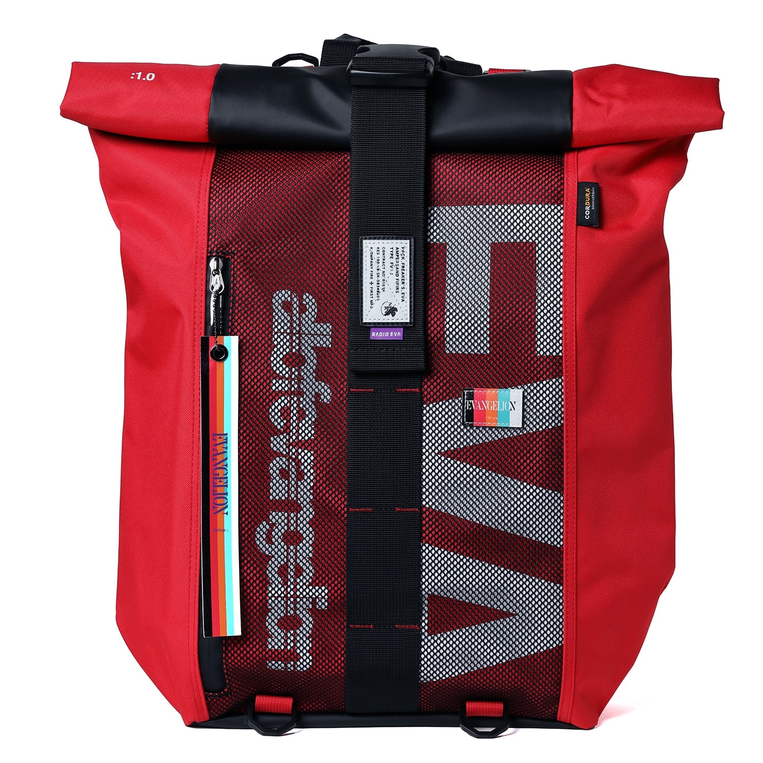 EVANGELION SHIN ROLL BACK PACK by FIRE FIRST (RED) RED ONE SIZE