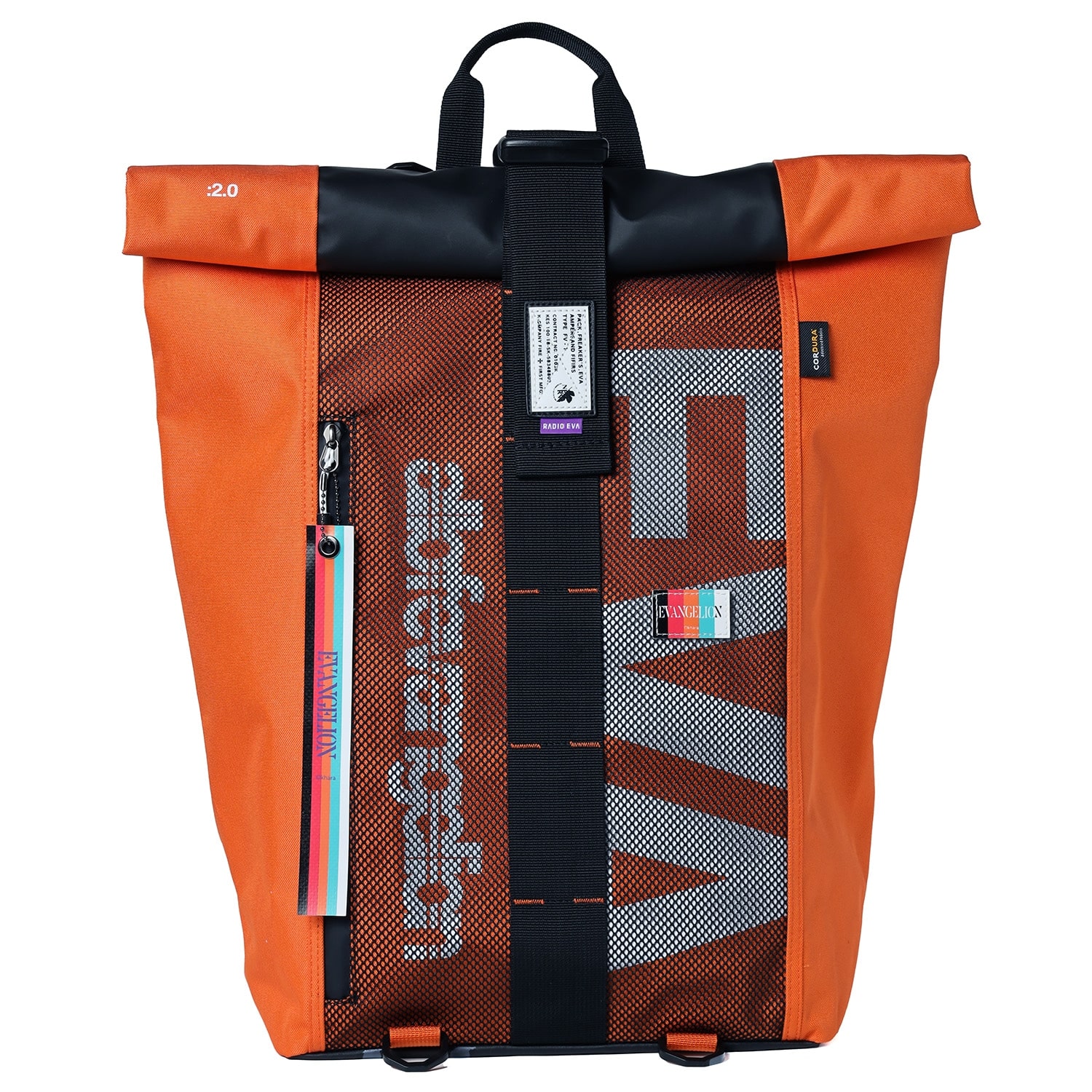 EVANGELION SHIN ROLL BACK PACK by FIRE FIRST (ORANGE) ORANGE ONE SIZE