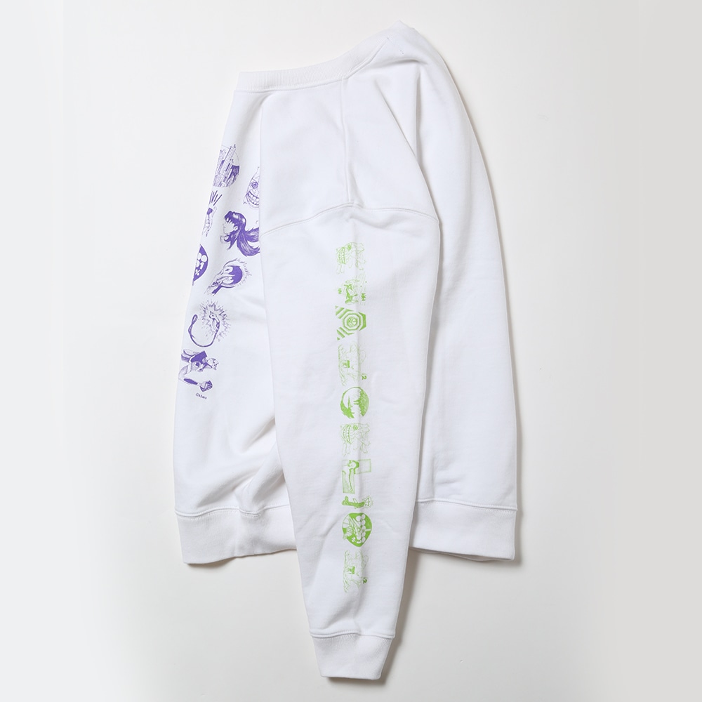 TYPOGRAPHY OF EVA Sweat (ホワイト) ホワイト L