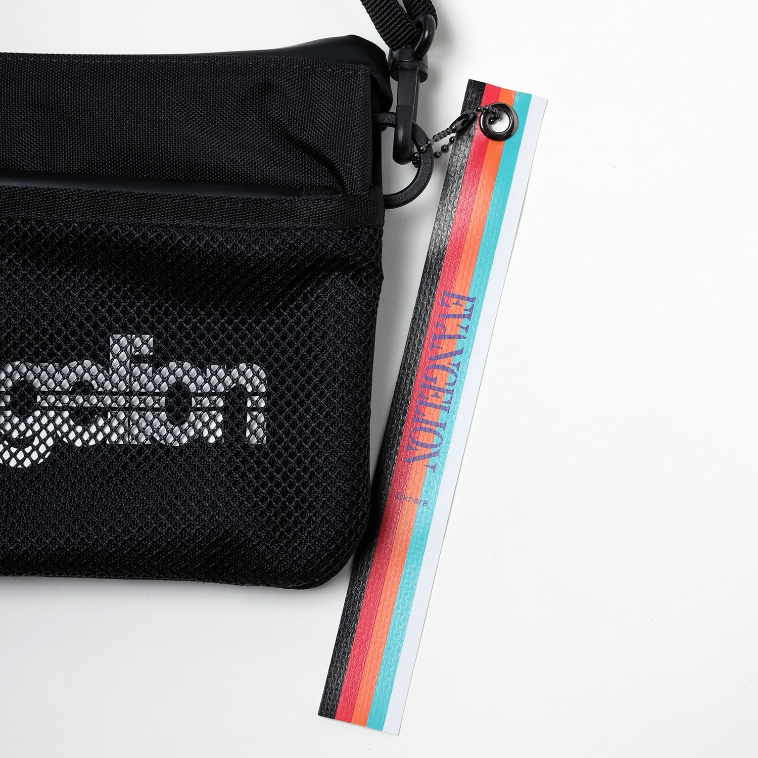 EVANGELION SHIN SACOCHE BAG by FIRE FIRST (BLACK) BLACK ONE SIZE