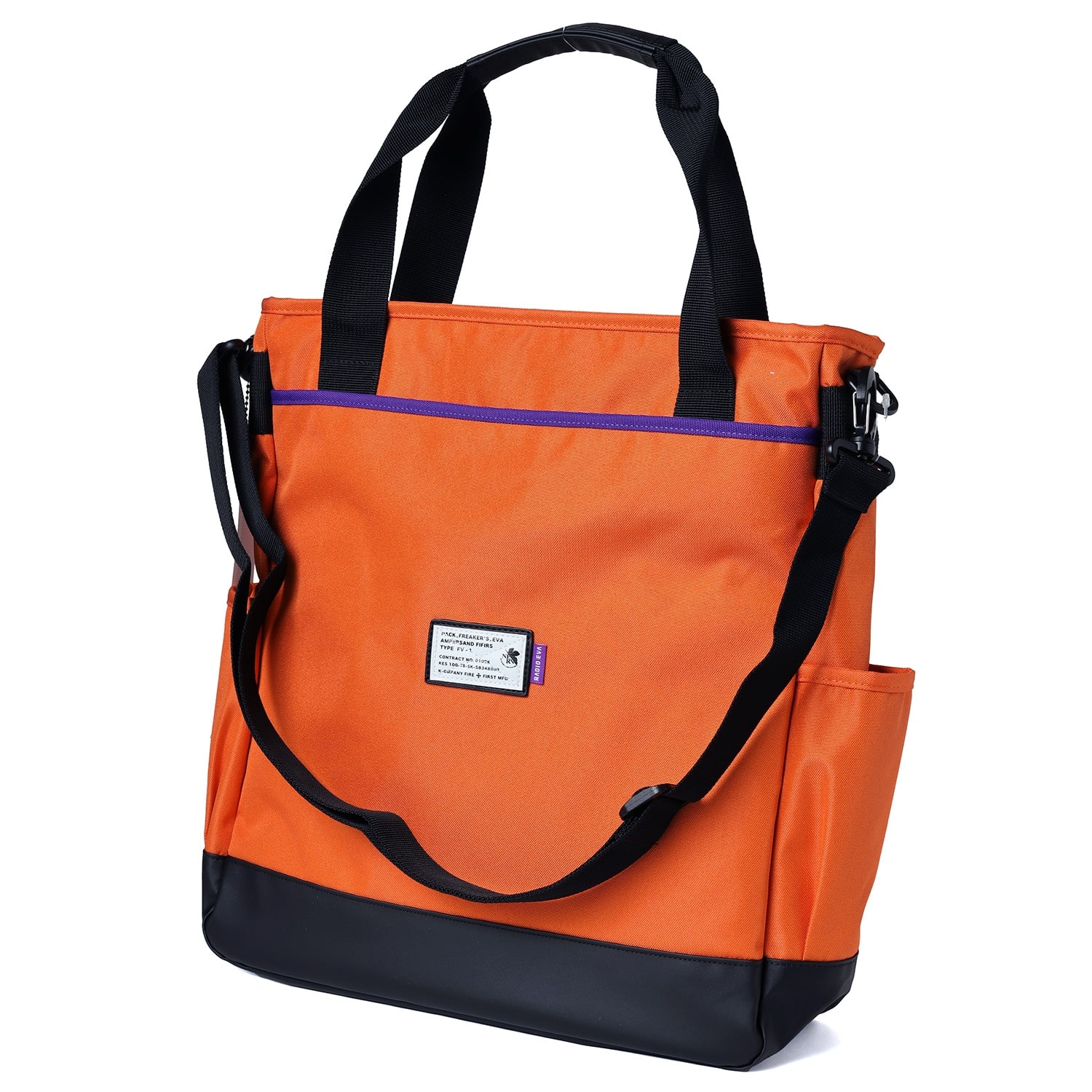 EVANGELION SHIN TOTE BAG by FIRE FIRST (ORANGE) ORANGE ONE SIZE
