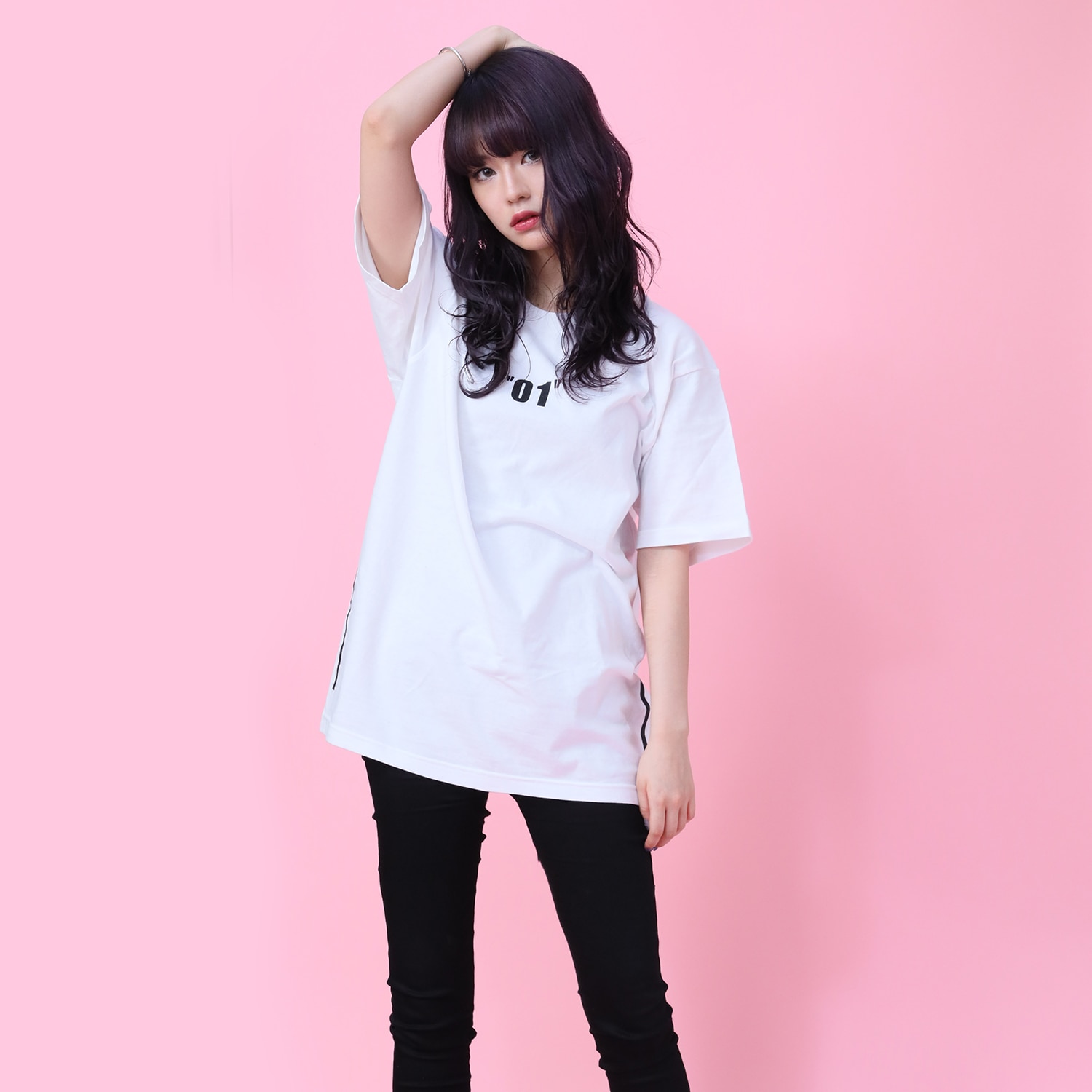 Abstract EVANGELION T-Shirt β（KENTA KAKIKAWA）(WHITE(初号機β) WHITE（EVA-01 β） L