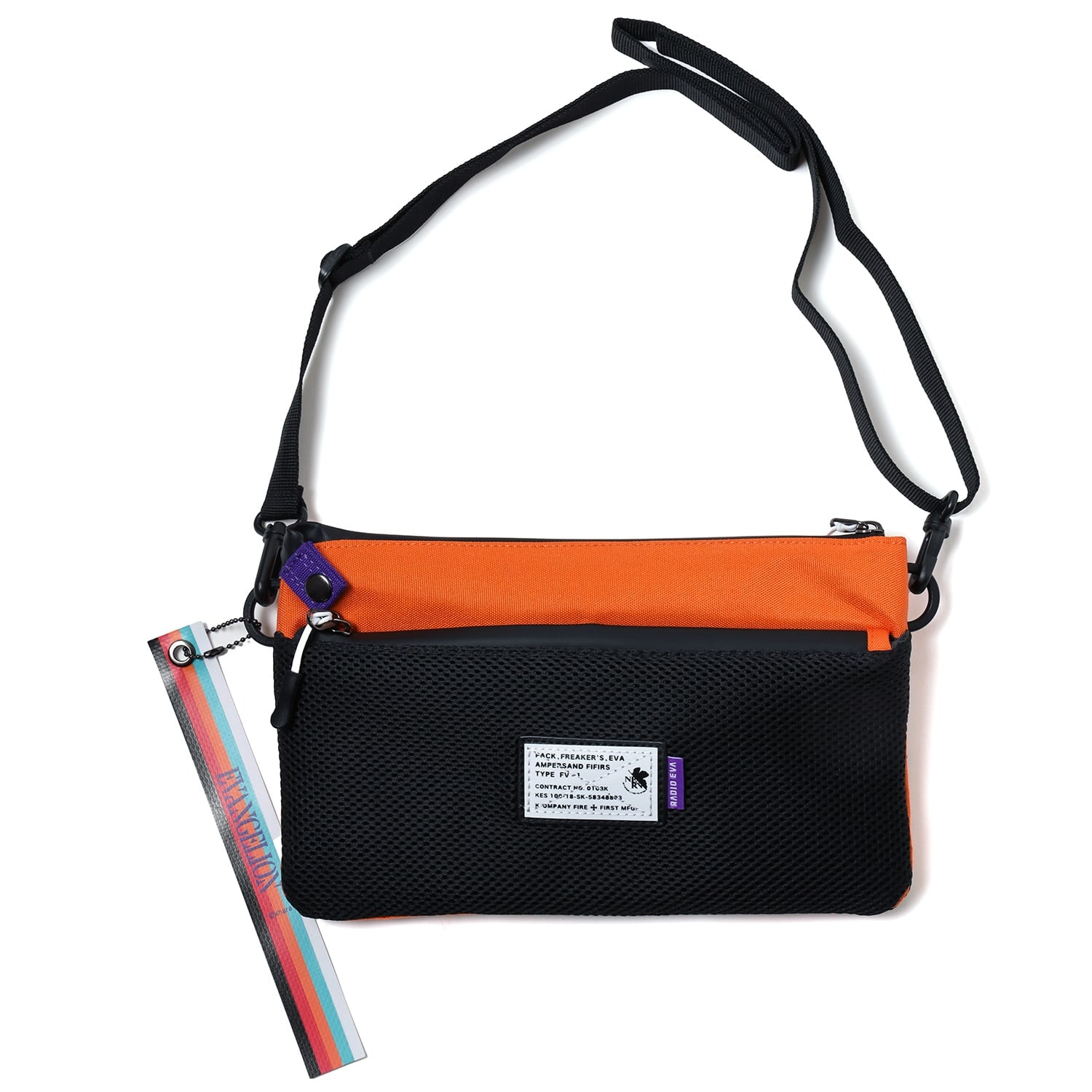 EVANGELION SHIN SACOCHE BAG by FIRE FIRST (ORANGE) ORANGE ONE SIZE