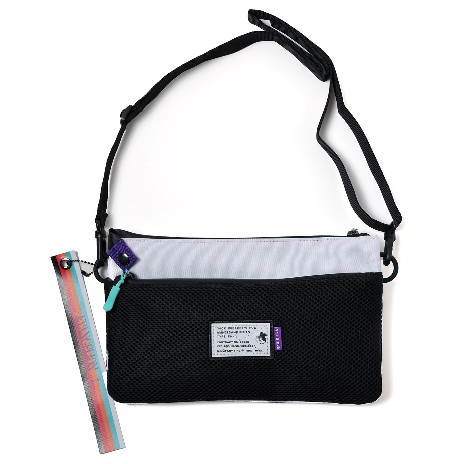 EVANGELION SHIN SACOCHE BAG by FIRE FIRST (WHITE) WHITE ONE SIZE