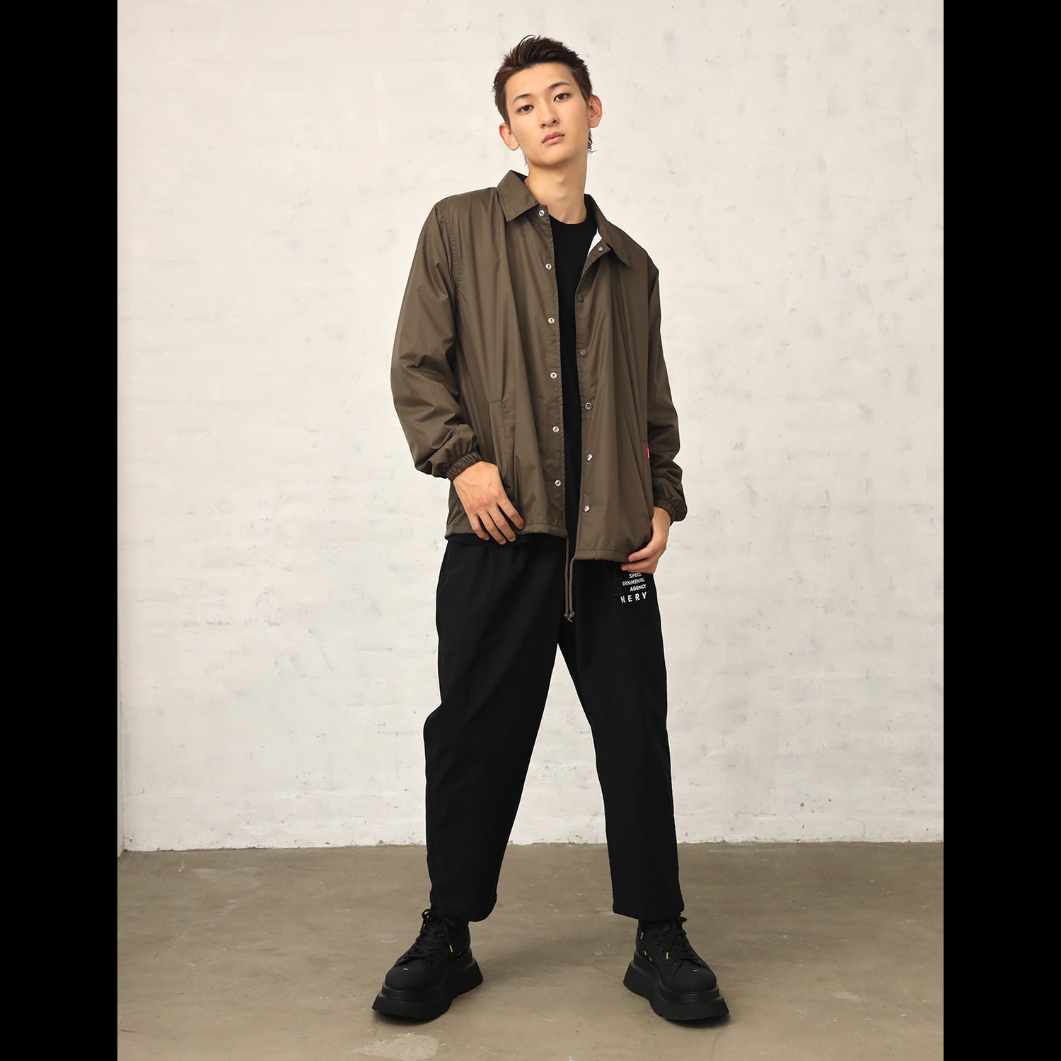 NERV COACH JACKET (BLACK) BLACK XL
