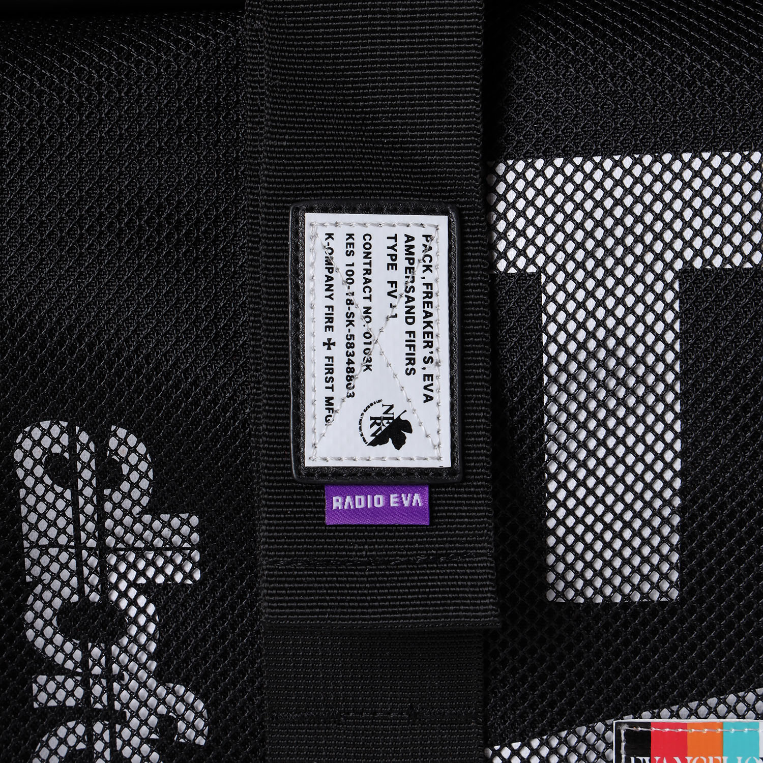 EVANGELION SHIN ROLL BACK PACK by FIRE FIRST (BLACK) BLACK ONE SIZE