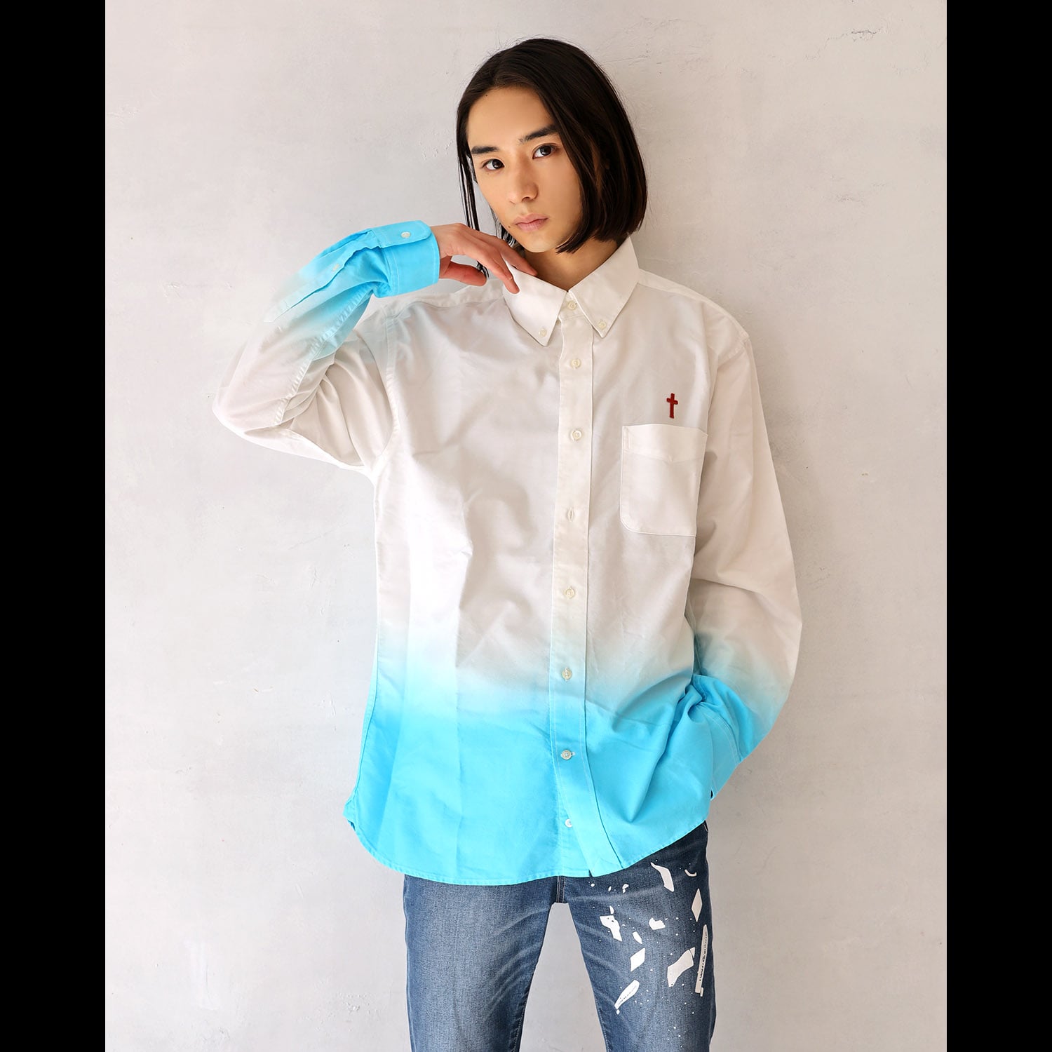 波打際 Shirt (BLUE) BLUE M