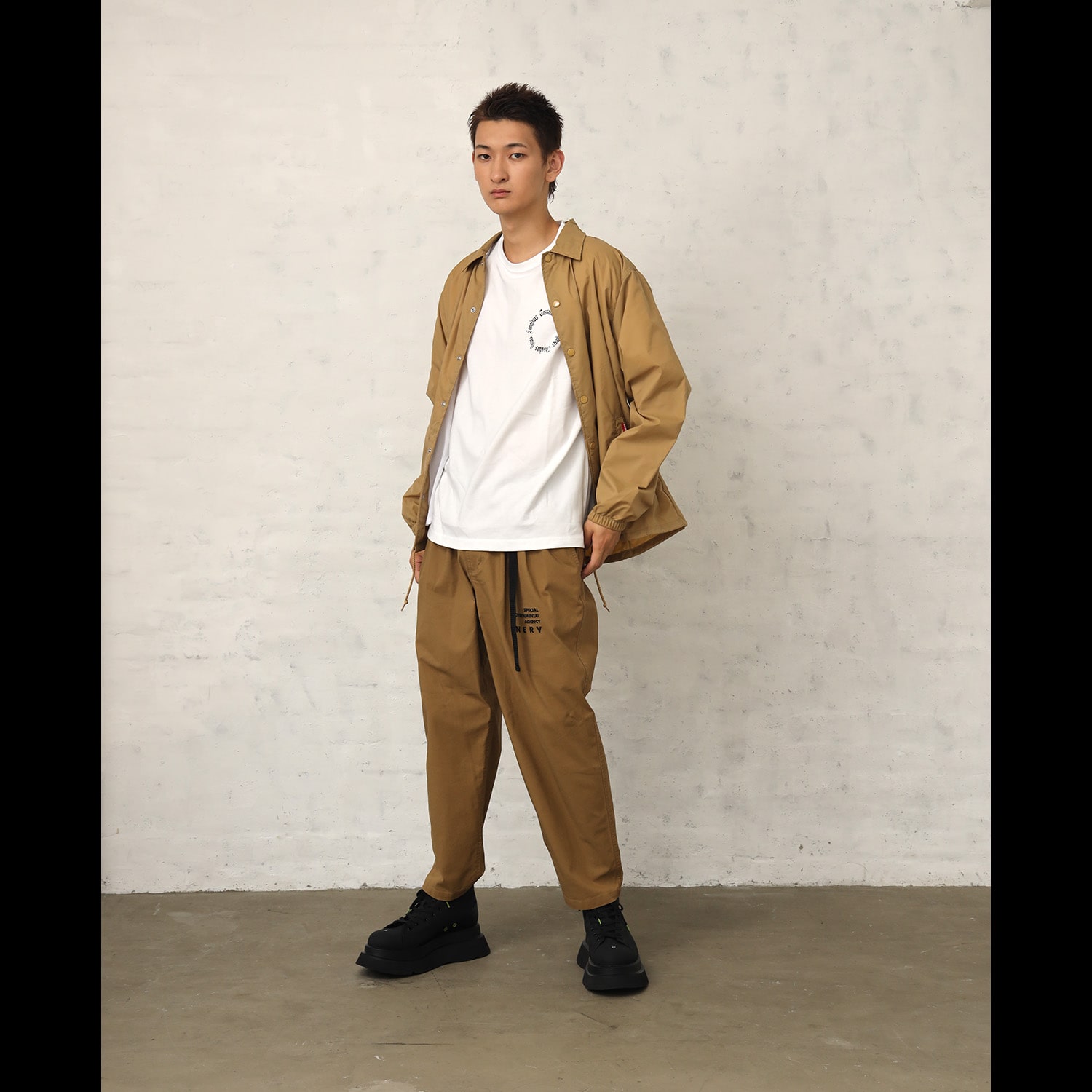 NERV COACH JACKET (BLACK) BLACK XL