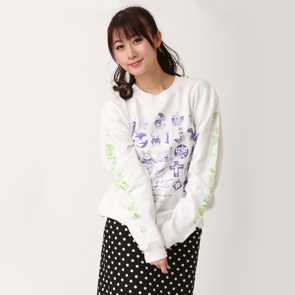 TYPOGRAPHY OF EVA Sweat (ホワイト) ホワイト L