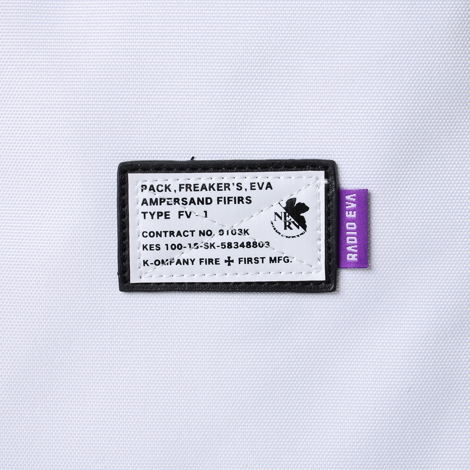 EVANGELION SHIN TOTE BAG by FIRE FIRST (WHITE) WHITE ONE SIZE