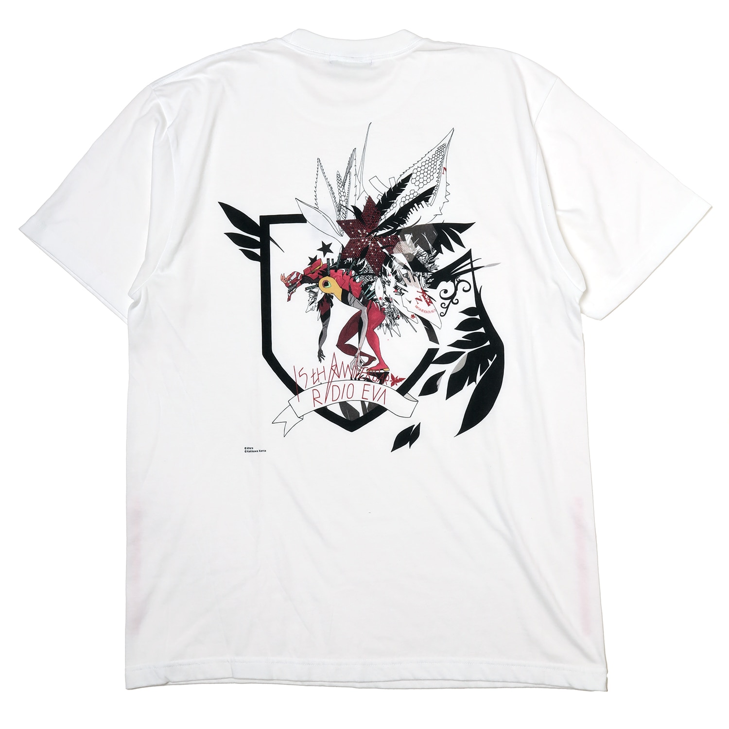 Abstract EVANGELION T-Shirt β（KENTA KAKIKAWA） (WHITE(2号機(THE BEAST))) WHITE(2号機(THE BEAST)) L