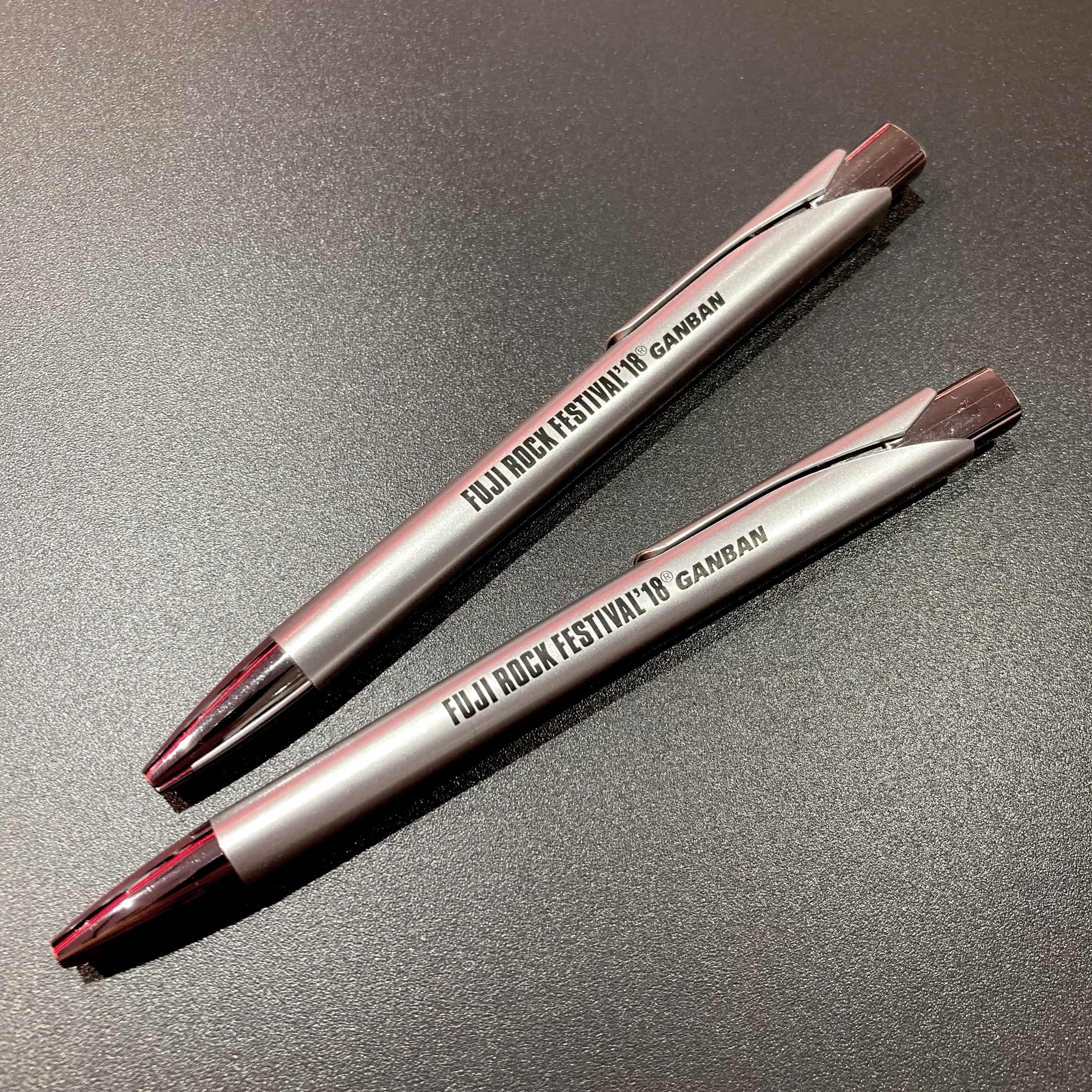 FUJI ROCK FESTIVAL × GAN-BAN Ballpoint Pen SILVER 2018