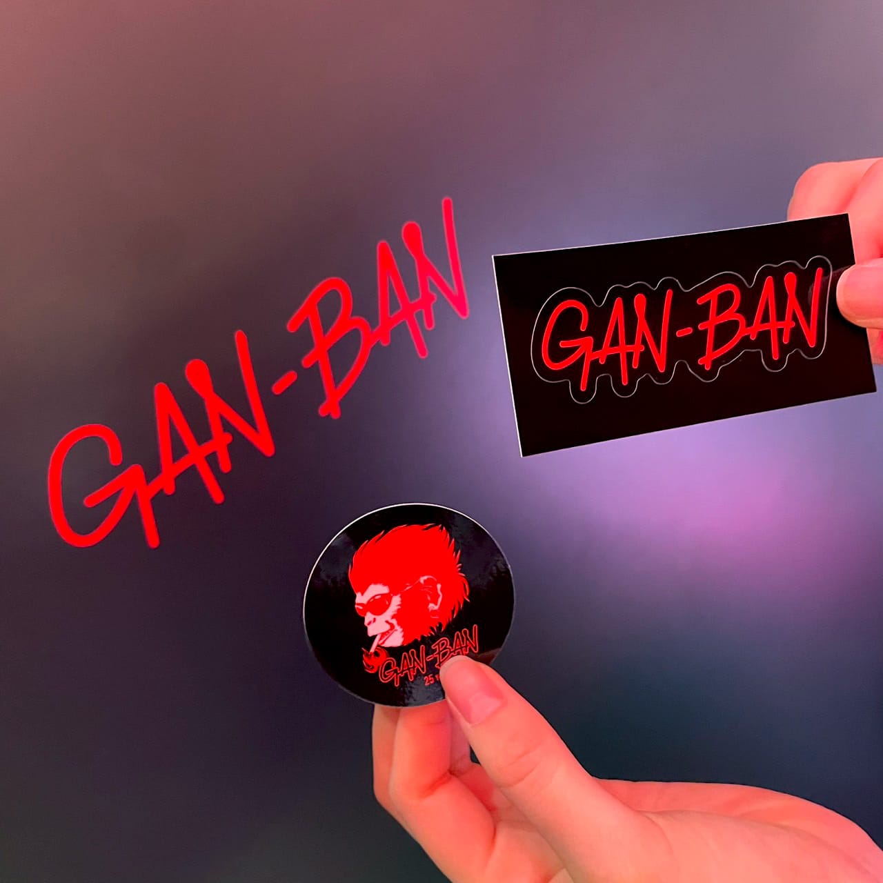 GAN-BAN 25th LOGO STICKER(全3色)