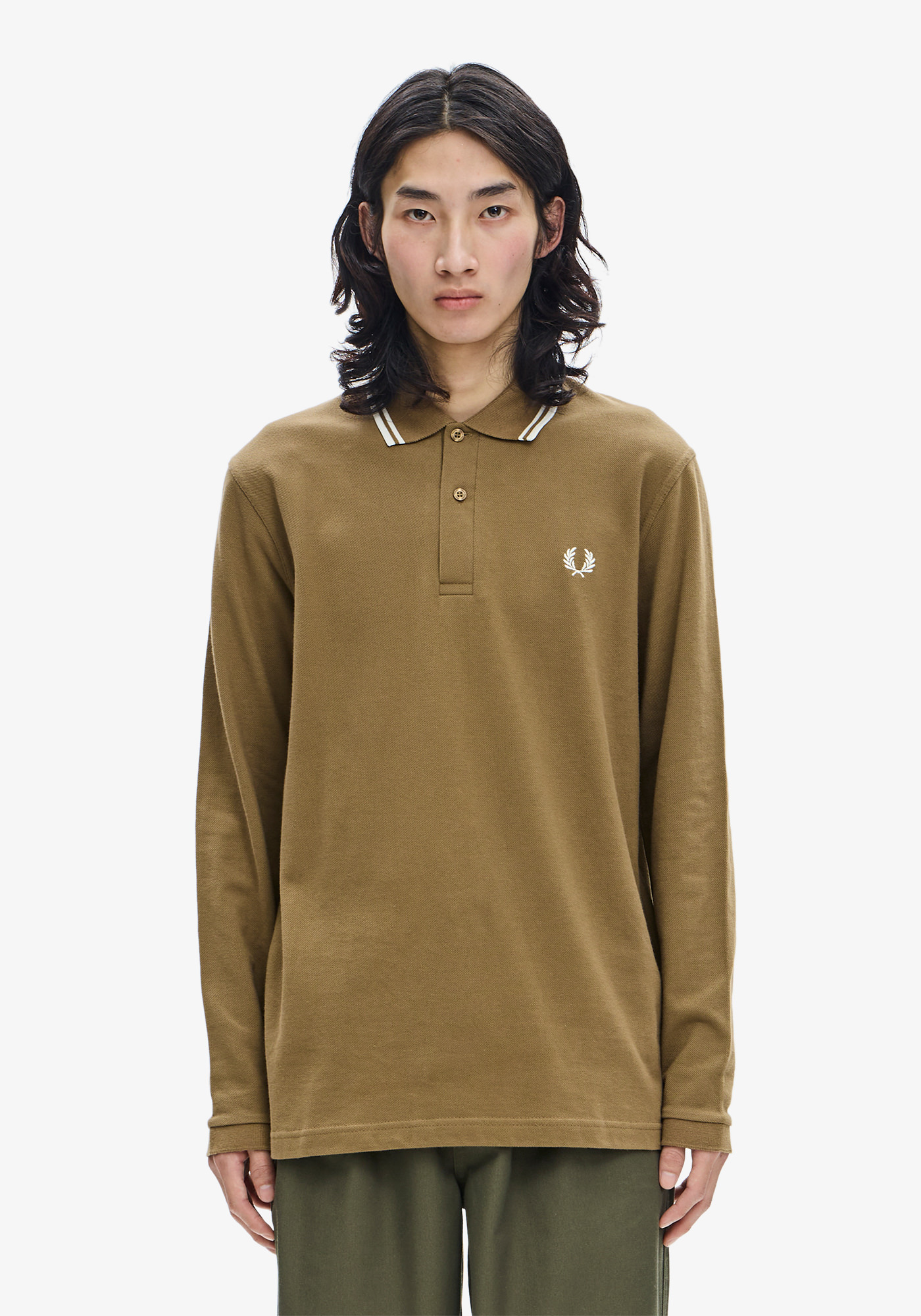 The Fred Perry Shirt - M1212(38 Q27: BLACK / SHADEDSTON)｜ FRED