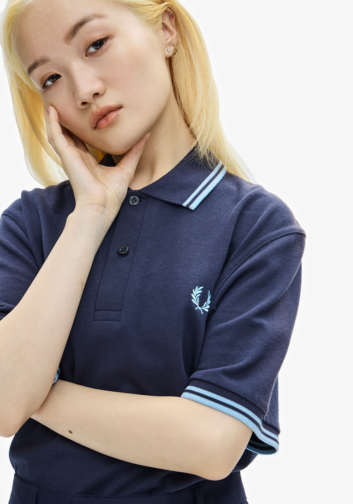 The Fred Perry Shirt - M12(36 157: BLACK / CHAMP / CHAMP)｜ FRED