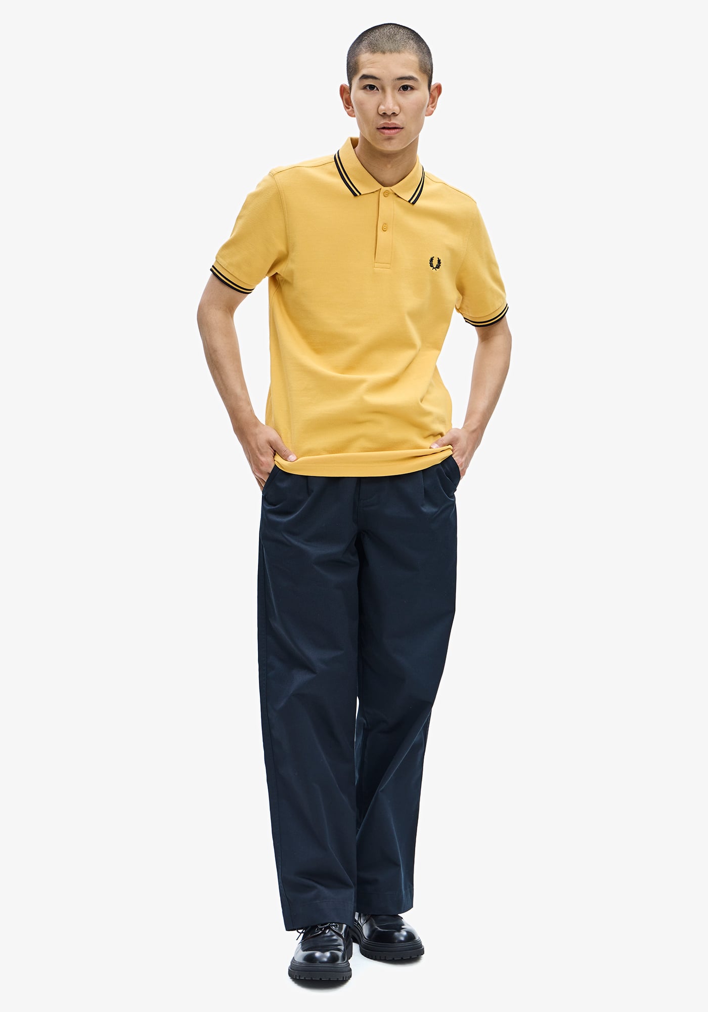 FRED PERRY ポロシャツ SHIRT M3600 Yellow S-