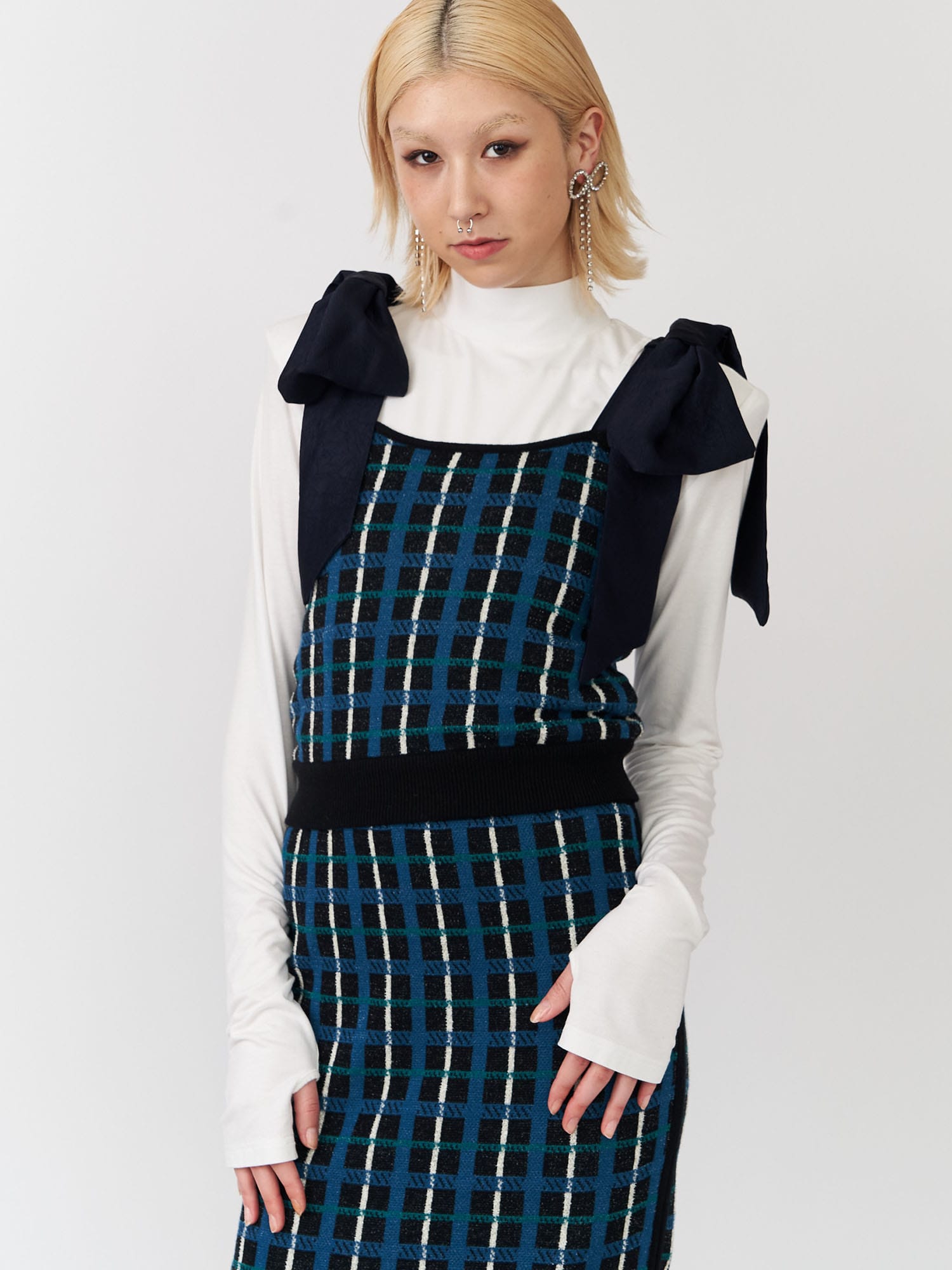 Plaid Knit Bustier(F ブラック)｜ PAMEO POSE｜渋谷PARCO | ONLINE