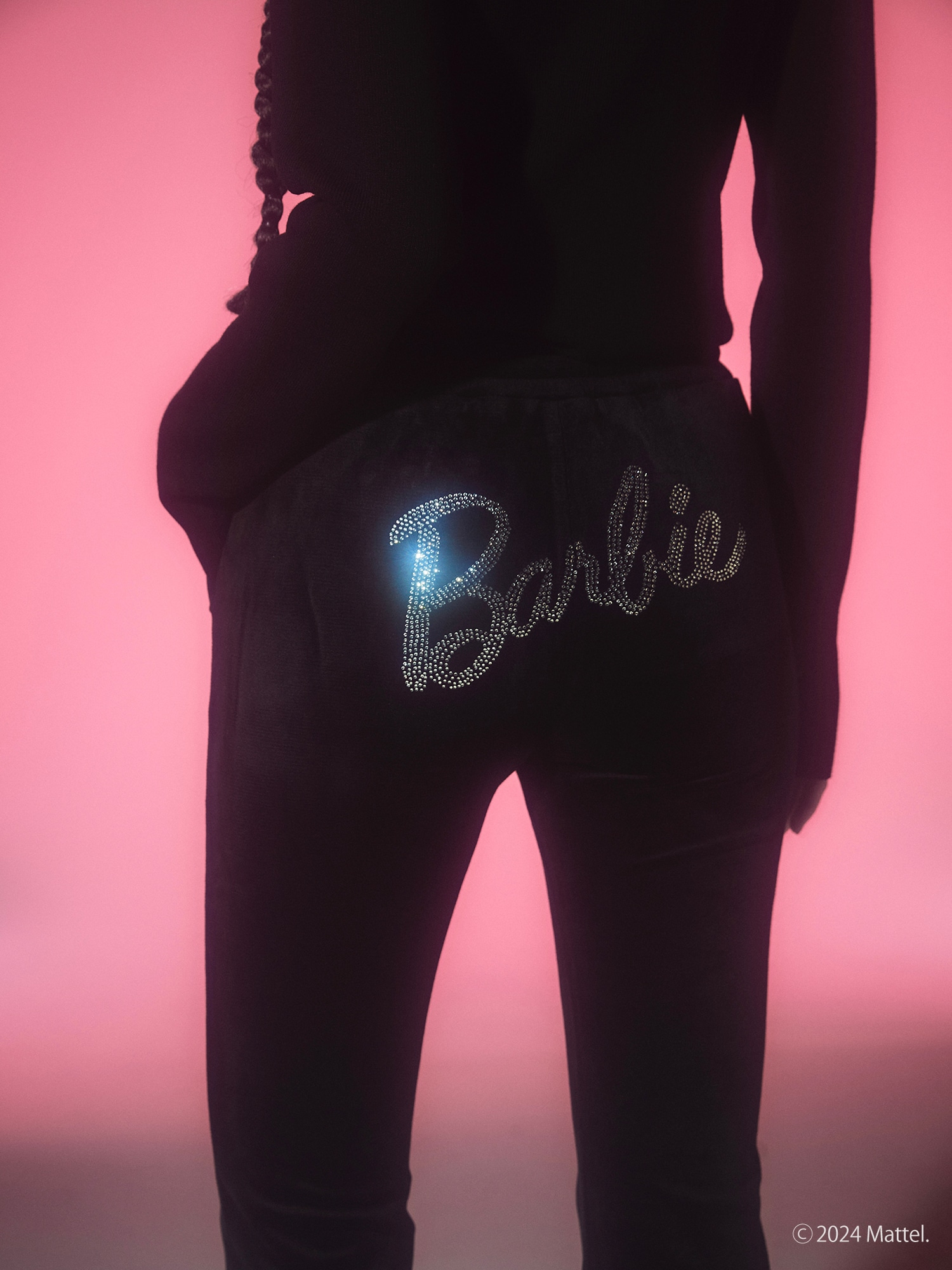 【Barbie】Barbie(TM)  Velor Flare Pants ブラック S