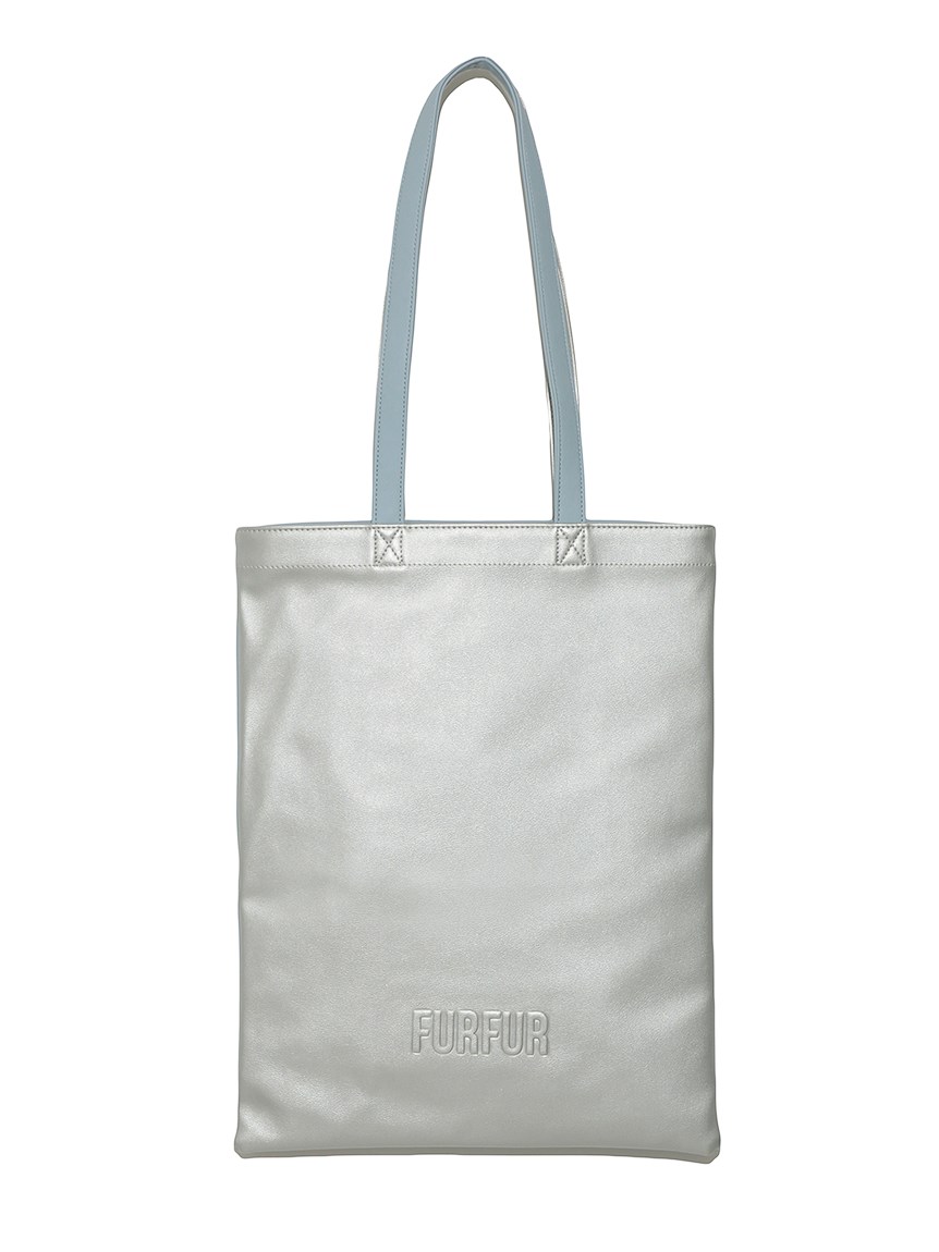 バイカラーレザーライクトート YEL F