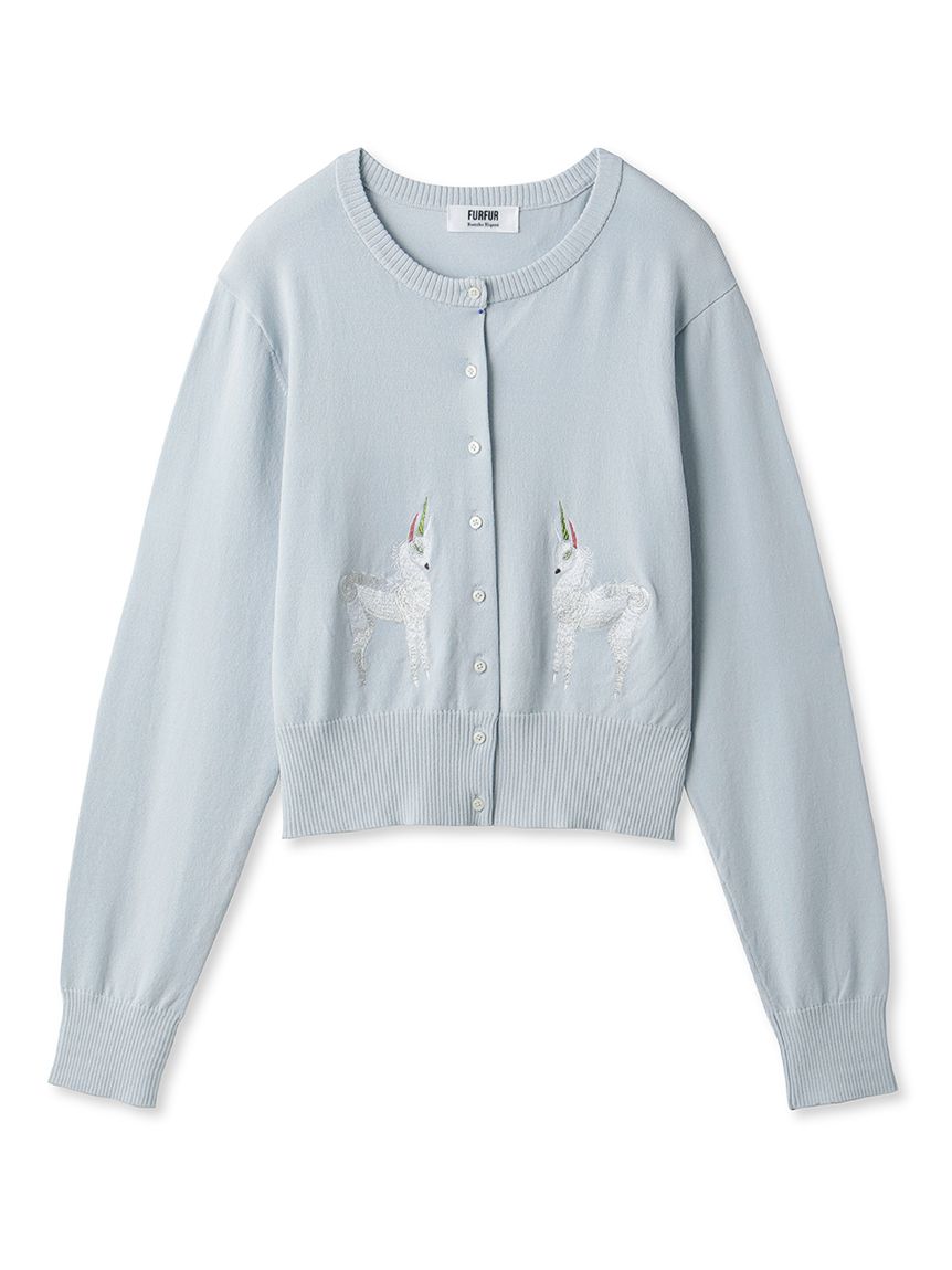 樋上公実子コラボ“Jade”カーディガン LBLU F