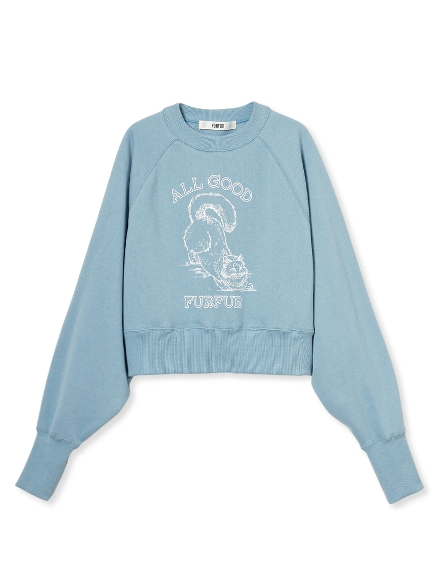 キャットスウェット BLU F