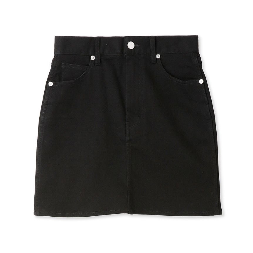 ピカデリー/リボンステッチデニムミニスカート BLK F