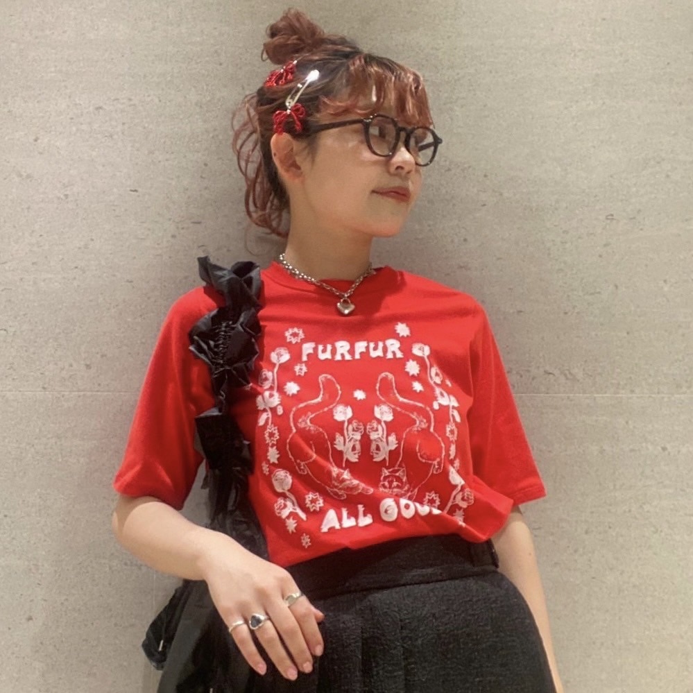ALL GOOD CAT Tシャツ RED 0