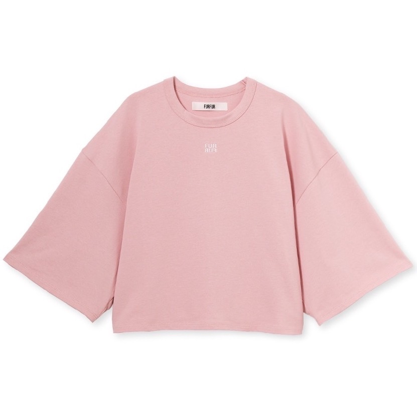 ロゴ刺繍Tシャツ PNK F