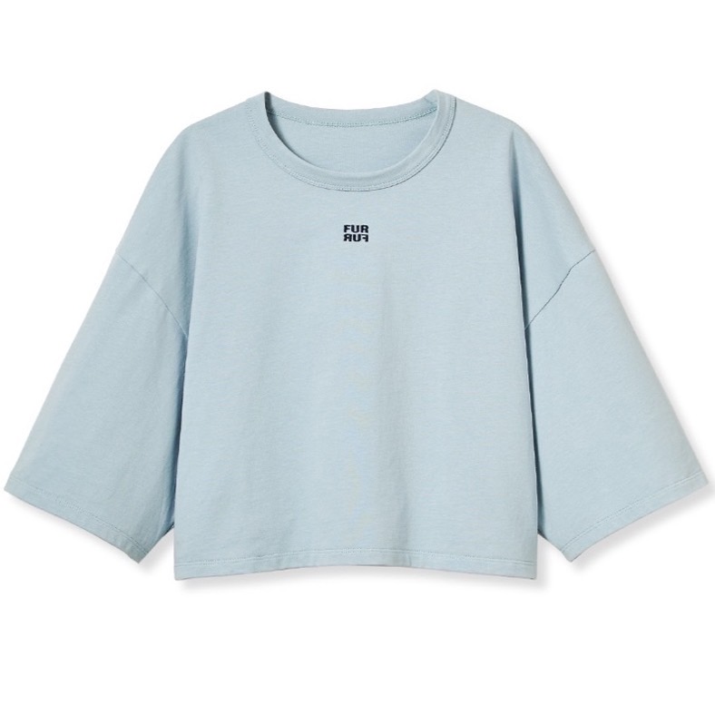 ロゴ刺繍Tシャツ SAX F