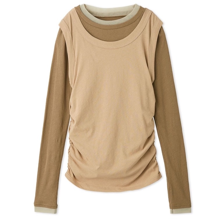 レイヤードカットプルオーバー BRW F