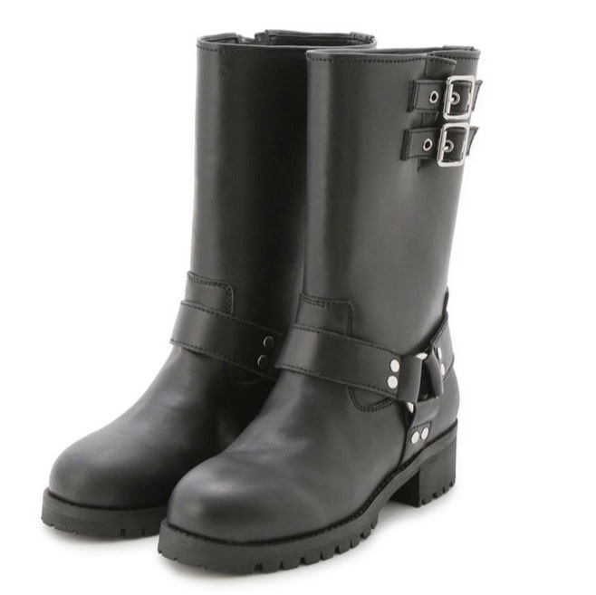 バイカーブーツ BLK 37