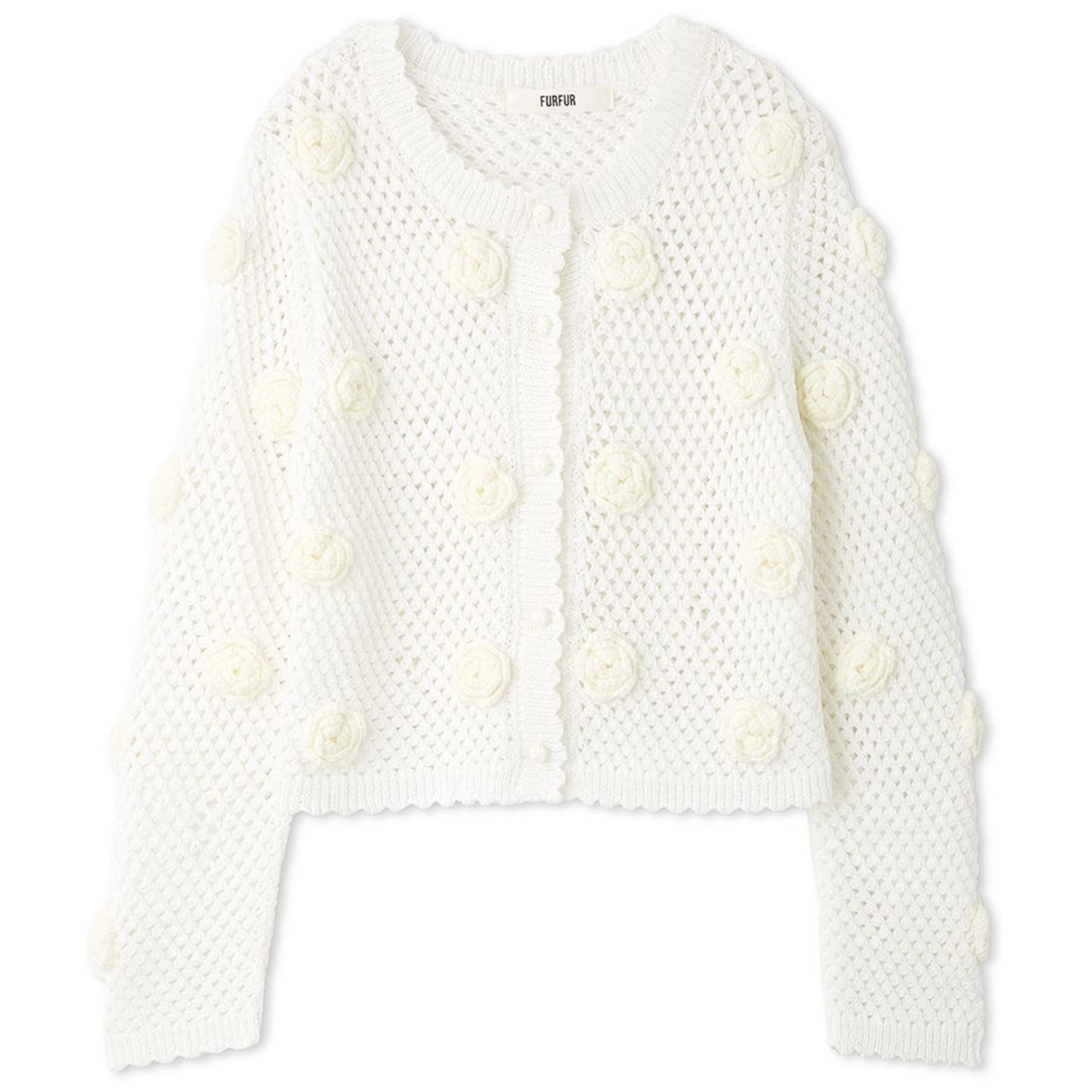 フラワークロシェカーディガン(F IVR)｜ FURFUR｜渋谷PARCO | ONLINE