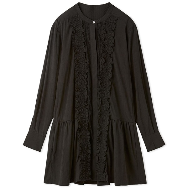 コットンレースワンピース BLK F