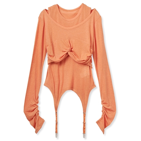 ドレープデザインセットトップス ORG F