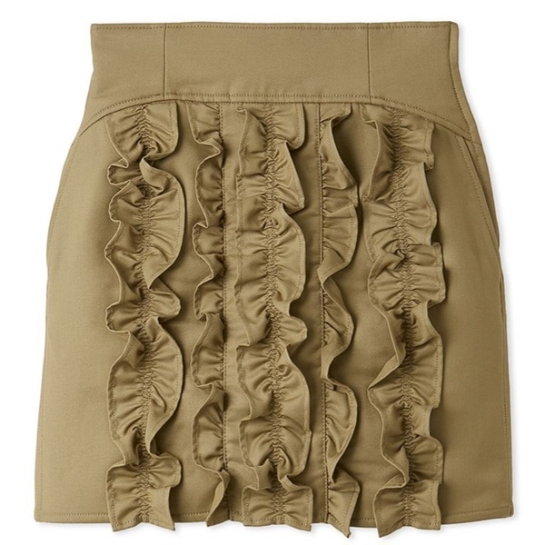 フリルミニスカート BEG F