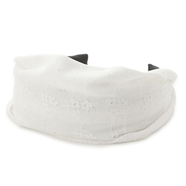 ヘアバンド風カチューシャ WHT F