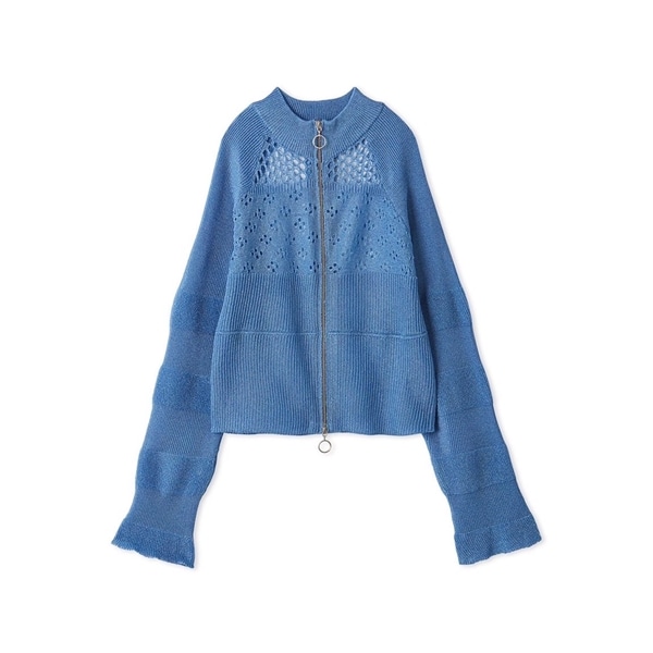 バルキージップカーディガン BLU F