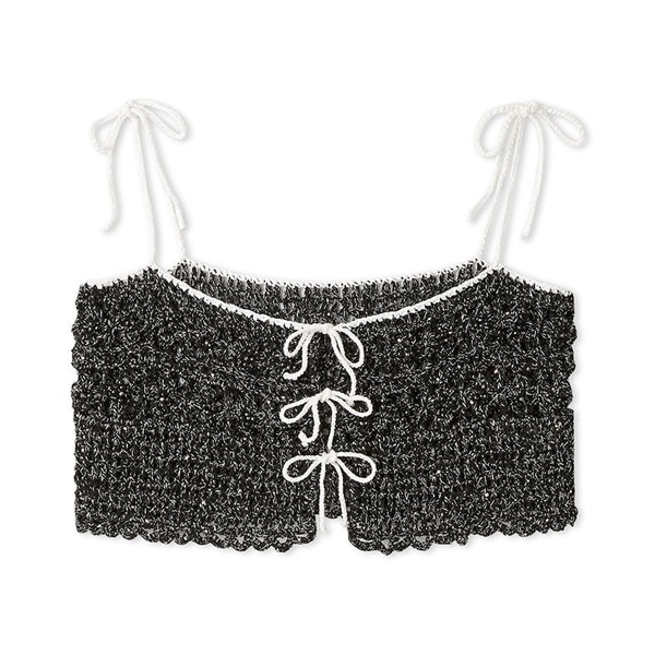 クロシェフラワービスチェ BLK F