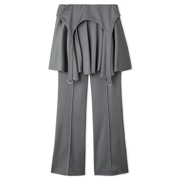スカートレイヤードパンツ GRY F