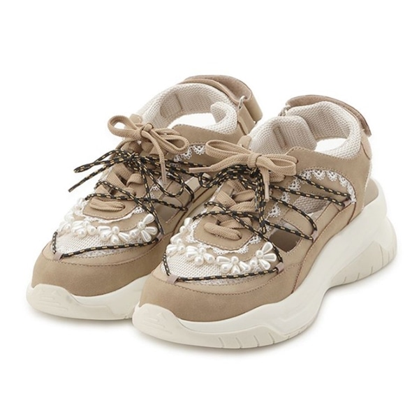 スニーカーサンダル BEG 36