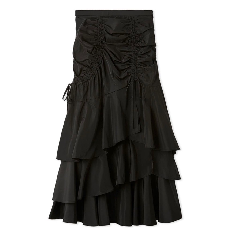 ランダムフリルスカート BLK F