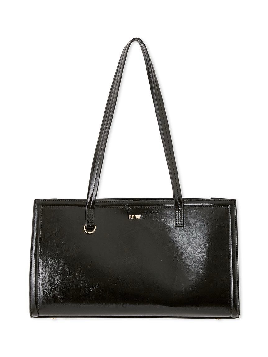 ワイドトートバッグ BLK F