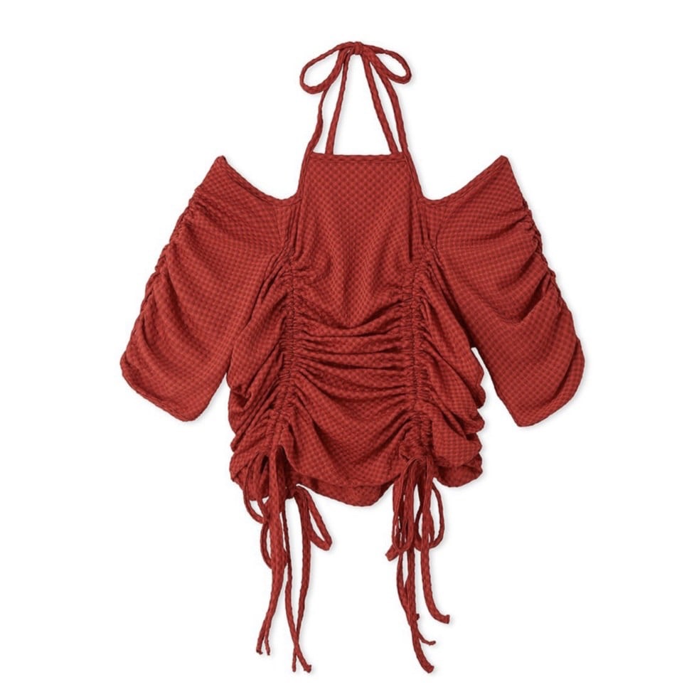 全ての ランダムギャザーカットプルオーバー(F RED)｜ FURFUR｜渋谷 トップス