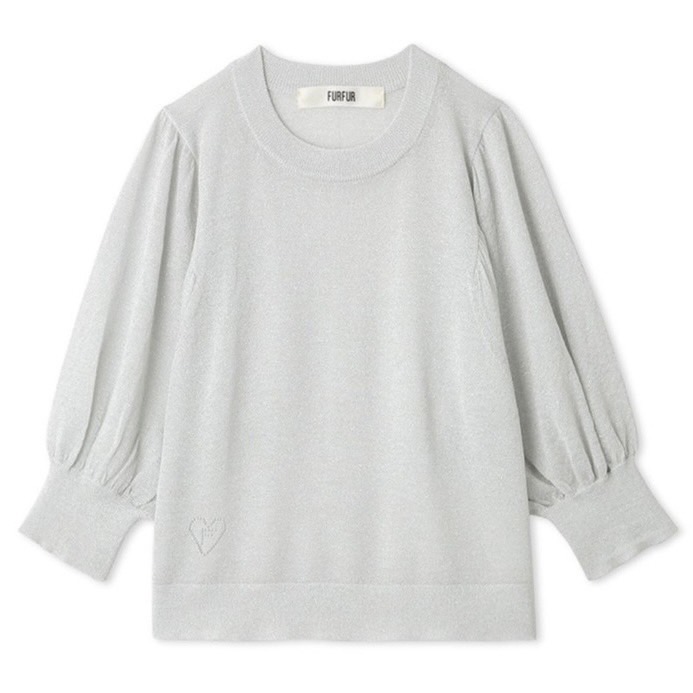 ハーフスリーブラメニットプルオーバー SLV F