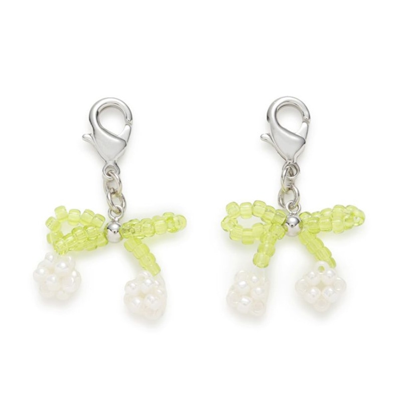 チェリービーズシューズアクセサリー WHT F