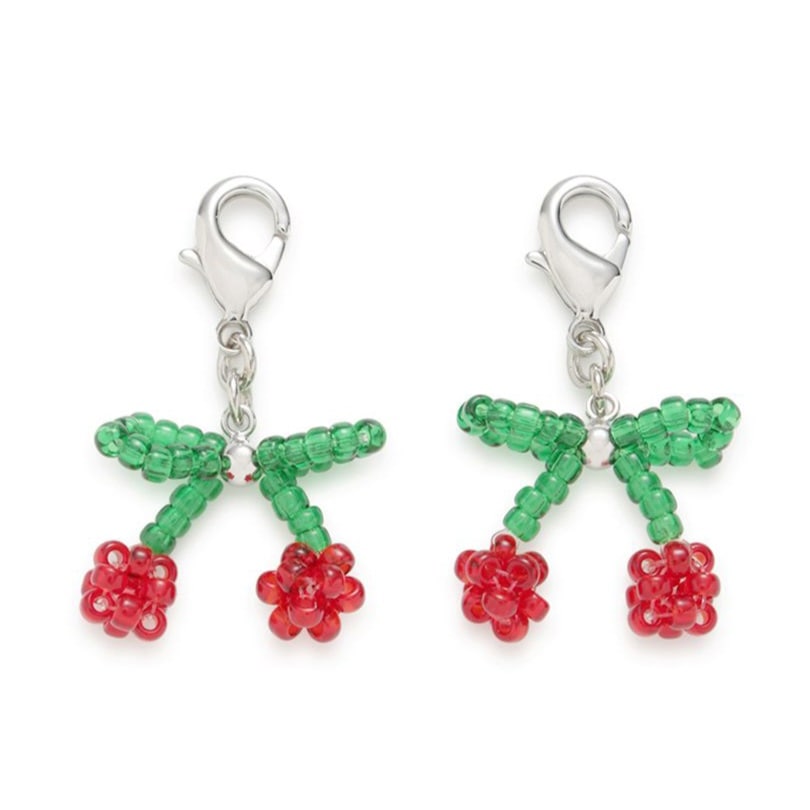 チェリービーズシューズアクセサリー RED F