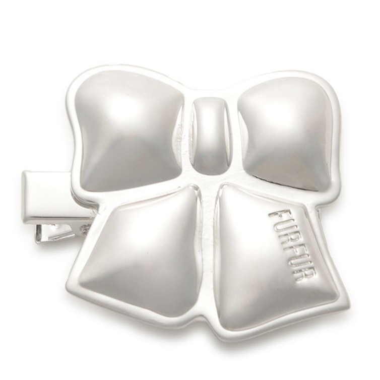 リボンヘアクリップ SLV F