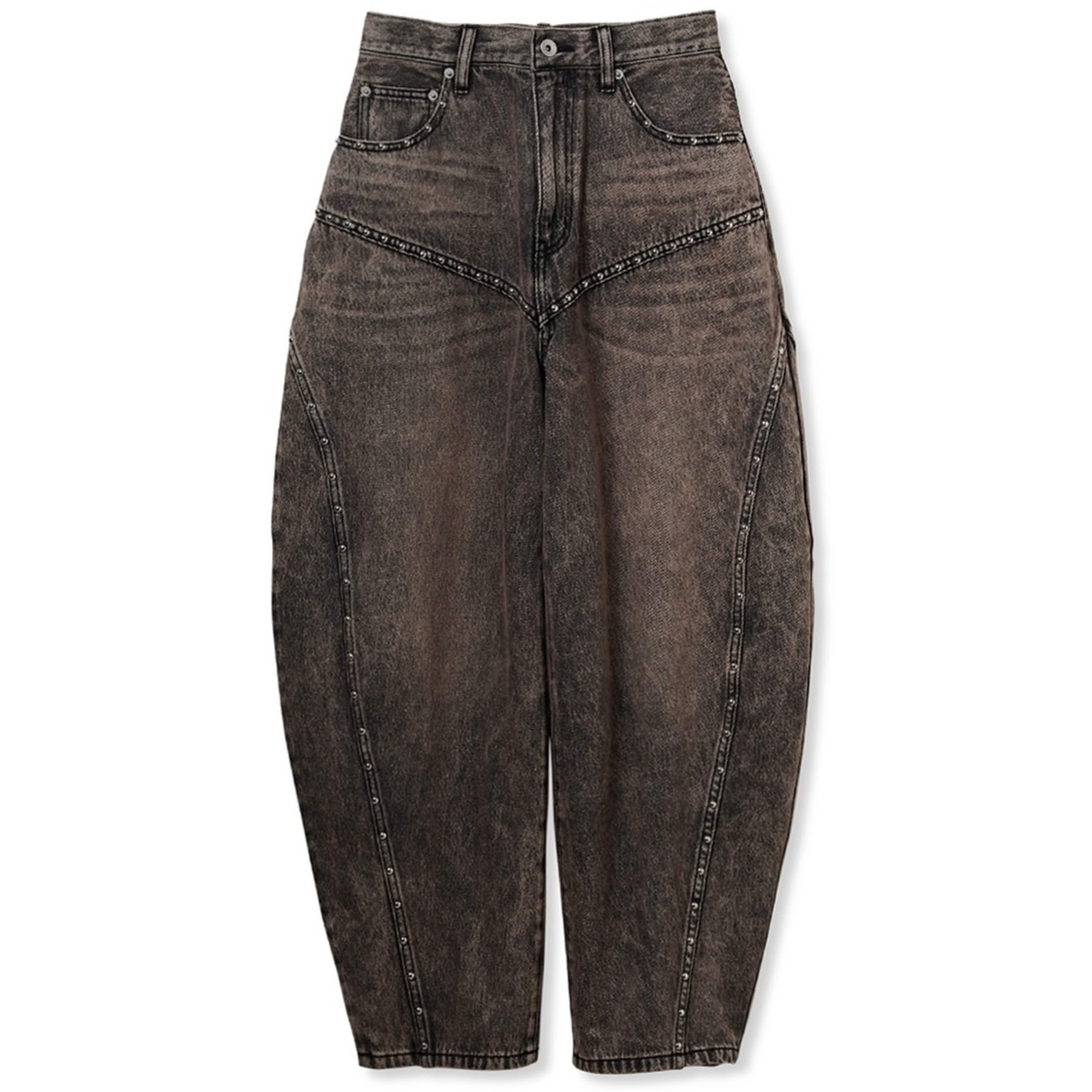 スタッズカーブデニムパンツ(F BLK)｜ FURFUR｜渋谷PARCO | ONLINE